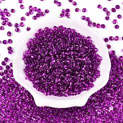 6/0 Baking Paint Transparent Fringe Glass Seed Beads&nbsp;SEED-N006-06H