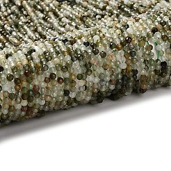 Natural Green Rutilated Quartz Beads Strands&nbsp;G-RM2025-A14-3mm-A