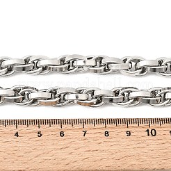 Unisex 304 Stainless Steel Rope Chain Necklaces&nbsp;NJEW-K305-10P