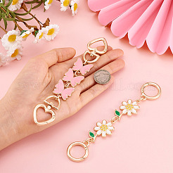 2Pcs 2 Style Alloy Enamel Chain Extenders&nbsp;FIND-TA0005-19