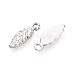 304 Stainless Steel Leaf Charms&nbsp;STAS-T067-51P
