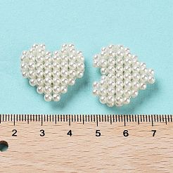 Plastic Imitation Pearl Woven Beads&nbsp;KY-G028-01