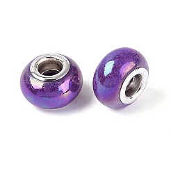 Opaque Resin European Beads&nbsp;RPDL-T038-007G