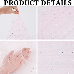 1M Sequins Polyester Organza Fabrics&nbsp;DIY-CY0003-41B