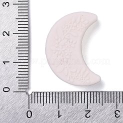 シリコーン焦点ビーズ  花柄の月  ミスティローズ  25x18x8mm  穴：2mm&nbsp;SIL-S005-03A