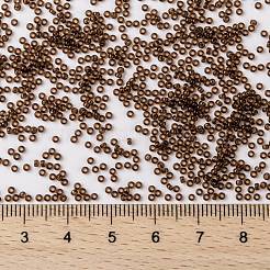 MIYUKIラウンドロカイユビーズ  日本製シードビーズ  （rr135)透明なルートビール  15/0  1.5mm  穴：0.7mm  約5555PCS /ボトル  10 G /ボトル&nbsp;SEED-JP0010-RR0135