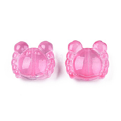 Transparent Spray Painted Glass Beads&nbsp;GLAA-N035-026-C04