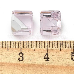 K9ガラス模造オーストリアクリスタルビーズ  穴がない  正方形  アザミ  8x8x8mm&nbsp;GLAA-P069-01C-508