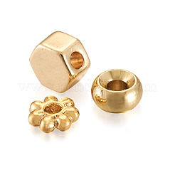 90Pcs 9 Style Brass Spacer Beads&nbsp;KK-CD0001-16G