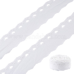 コットンレーストリム  洋服アクセサリー用  ホワイト  2-1/8インチ（55mm）&nbsp;OCOR-TAC0015-30A