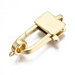 Brass Lobster Claw Clasps&nbsp;KK-S362-001G-NR