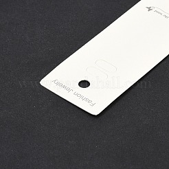 紙のブレスレットのディスプレイカード  長方形  ホワイト  21x3.8x0.06cm&nbsp;CDIS-G009-07