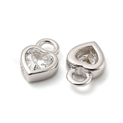 Real Platinum Plated Rhodium Plated 925 Sterling Silver Charms&nbsp;STER-K176-03A-P