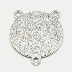 Tibetan Style Alloy Cabochon Connector Settings&nbsp;TIBE-Q080-40mm-01AS-LF