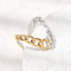 304 Stainless Steel Cuff Open Rings&nbsp;RJEW-P192-02A