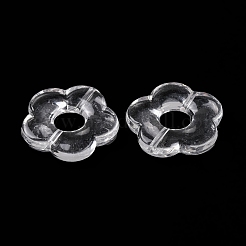 透明なアクリルビーズ  花  透明  26x27x5mm  穴：8mm  約239個/500g&nbsp;OACR-M011-05
