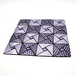 モザイクガラスの壁の装飾  アルミプラスチックパネル  家の装飾やdiyの工芸品  正方形  ダークスレートブルー  300x300x3mm&nbsp;AJEW-WH0237-14