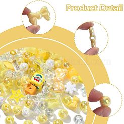 100Pcs 18 Styles Transparent & Opaque Acrylic Beads&nbsp;MACR-FS0002-40
