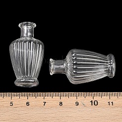透明なガラスビーズ容器  花瓶の形  透明  2.15x3.9cm  内径：0.56のCM&nbsp;GLAA-G123-02