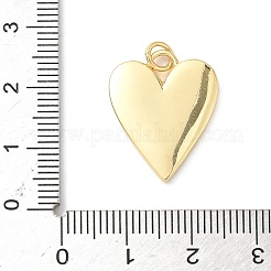 真鍮パヴェ天然シェルペンダント  丸カン付き  18KGP本金メッキ  鉛フリー＆カドミウムフリー  長持ちメッキ  ラックめっき  貝殻色  ハート  21.5x17x2mm  穴：3mm&nbsp;KK-L239-049G-01