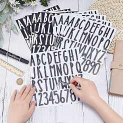 12 Sheets 2 Colors PVC Self-adhesive Label Stickers&nbsp;DIY-HY0001-01
