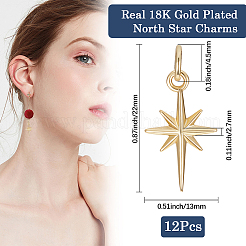 12Pcs Brass Pendants&nbsp;KK-BBC0028-80G