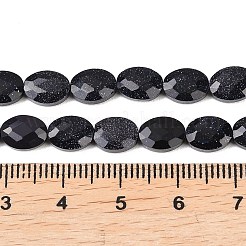 Synthetic Blue Goldstone Beads Strands&nbsp;G-H349-A01-18