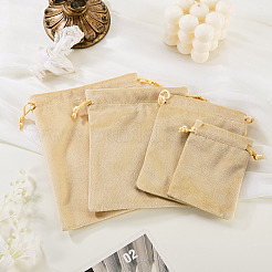 4Pcs 4 Styles Velvet Jewelry Drawstring Storage Pouches&nbsp;TP-TADJ0001-02