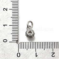 Brass Micro Pave Cubic Zirconia Charms&nbsp;KK-P295-40P