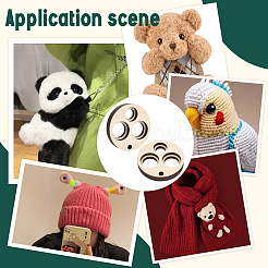 Basswood Measuring Tool for Doll Craft Eyes&nbsp;TOOL-WH0155-124B