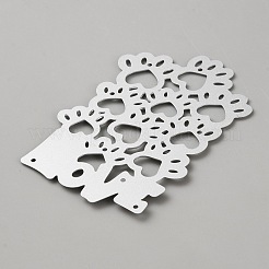 カッティングダイステンシル  DIYスクラップブッキング用  フォトアルバム  装飾的なエンボス紙カード  花  70x51x0.8mm  穴：1.2mm&nbsp;DIY-WH20049-03G