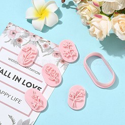 6 Pcs Leaf-Shaped Stamp Clay Molds&nbsp;ST-CJ0043-093