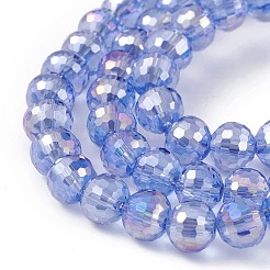 Transparent Electroplate Glass Beads Strands&nbsp;EGLA-F151-AB06