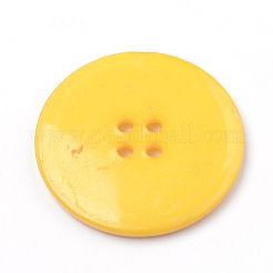 4つ穴アクリルボタン  フラットラウンド  ミックスカラー  38x4mm  穴：3mm&nbsp;BUTT-Q037-01