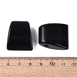 天然石オブシディアンペンダント  台形チャーム  27.5~28.5x24~25x13~13.5mm  穴：3.5~4.5mm&nbsp;G-G602-07L