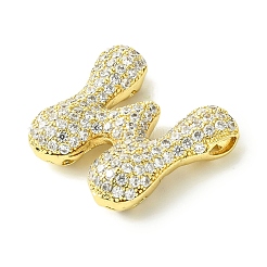Rack Plating Brass Cubic Zirconia Pendants&nbsp;KK-S378-02G-W