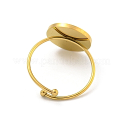 Adjustable 304 Stainless Steel Rings&nbsp;LS-RJEW-B058-02G-09