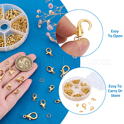 110Pcs 5 Styles Zinc Alloy Lobster Claw Clasps&nbsp;FIND-ME0001-79G