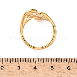 Irregular 304 Stainless Steel Cuff Open Rings&nbsp;SA-CBAF04D-01G