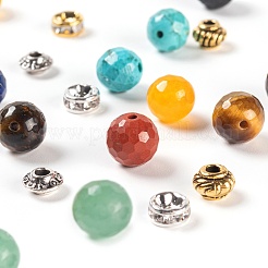 285Pcs 14 Style Natural Mixed Faceted Round Gemstone Beads&nbsp;G-LS0001-58