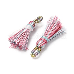 ポリエステルタッセルペンダント  淡いバイオレットレッド  36~36.5x6~7mm  穴：3x5mm&nbsp;FIND-D302-01F