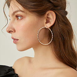 12Pairs 12 Style Stainless Steel Hoop Earrings&nbsp;STAS-UN0028-53