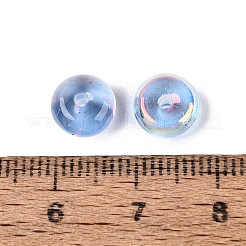 Baking Paint Electroplate Transparent Glass Beads&nbsp;EGLA-Q141-01B-A07