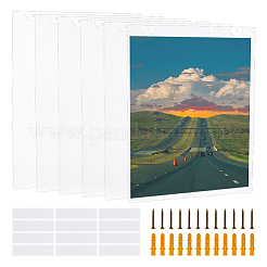 Rectangle Acrylic Wall Document Holder&nbsp;AJEW-WH0643-007