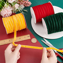 3 Rolls 3 Colors Single Face Velvet Ribbon&nbsp;SRIB-AR0001-09