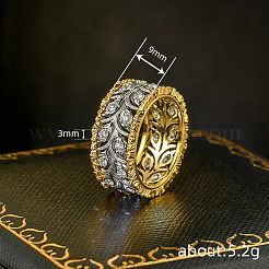 Brass Micro Pave Clear Cubic Zirconia Finger Rings&nbsp;FS-WG88BF1-01