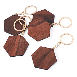 Walnut Wood Pendant Keychains&nbsp;KEYC-TAC0034-06C