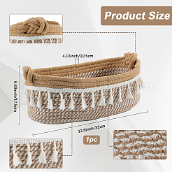 Cotton Rope Woven Storage Basket&nbsp;AJEW-WH20020-153E