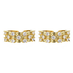 Cubic Zirconia Candy Shape Open Cuff Rings&nbsp;RJEW-N037-027