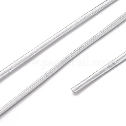 PUレザー糸コード  フラット  DIYのジュエリーには  ゲインボロ  2x1mm  約109.36ヤード（100m）/バンドル&nbsp;AJEW-R005-A01-11